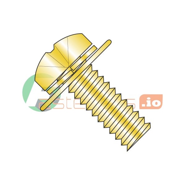 Newport Fasteners M4-0.70 x 20 mm Phillips Pan Machine Screw, Yellow Zinc Plated Steel, 2000 PK 609992 - main